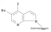 Molecular Structure of 1092580-05-6 (Ethanone, 1-(5-bromo-4-iodo-1H-pyrrolo[2,3-b]pyridin-1-yl)-)